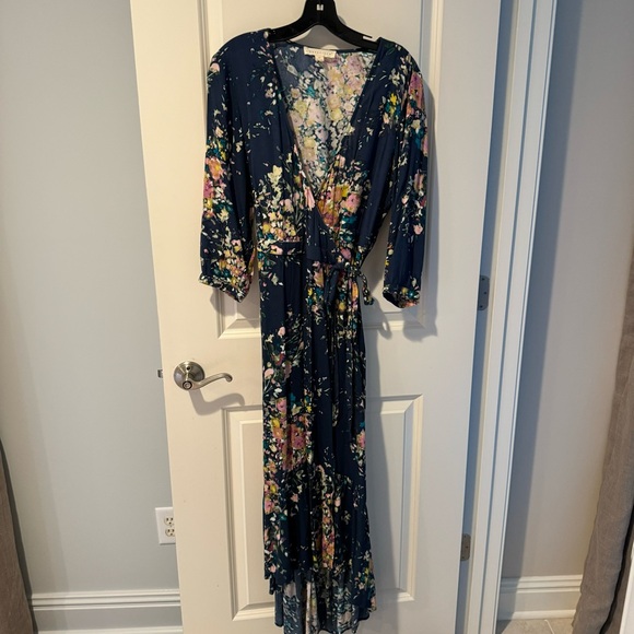 lovestitch Dresses & Skirts - Love stitch Floral blue Midi Dress - Zimmermann lookalike | Medium